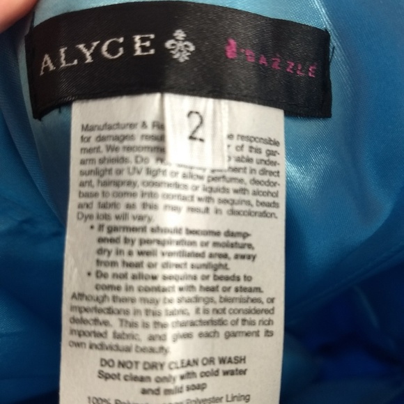 Alyce B'dazzle Size 2 Strapless Cocktail Dress New - Picture 2 of 8